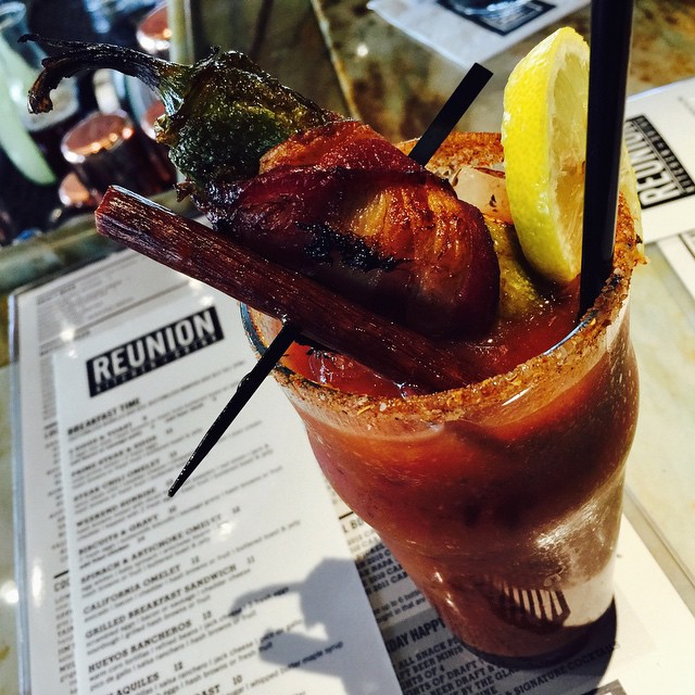 Stepping up that bloody mary game. @reunionkitchen - from Instagram