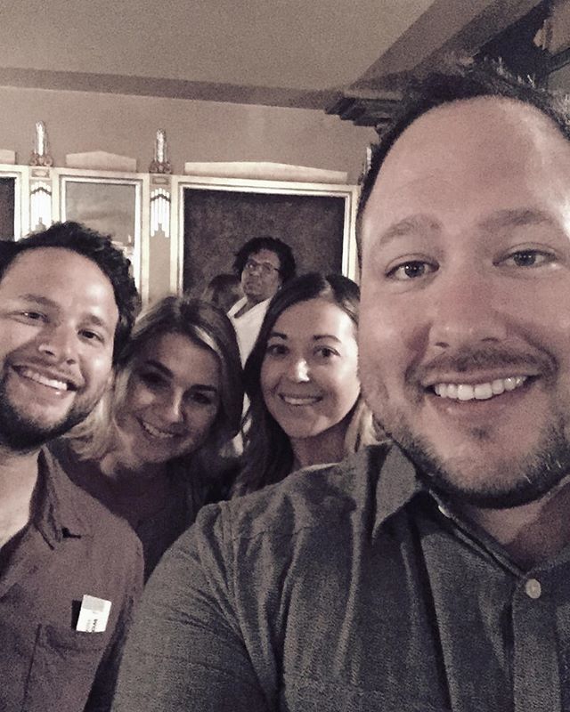 Book of Mormon with these fine folks, plus our new photobombing friend - from Instagram